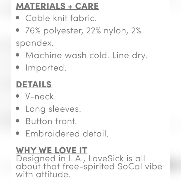 Lovesick Cardigan - Picture 5 of 8